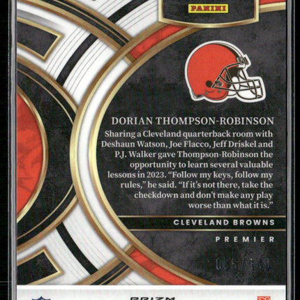 2023 Panini Select #134 Dorian Thompson-Robinson Blue Prizms #/149
