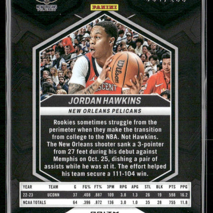 2023-24 Panini Mosaic #253 Jordan Hawkins Blue #/199