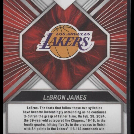 2023-24 Panini Mosaic #13 LeBron James Overdrive