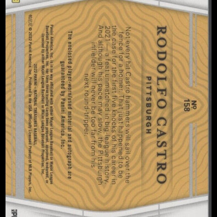 2022 Panini National Treasures #158 Rodolfo Castro #/99
