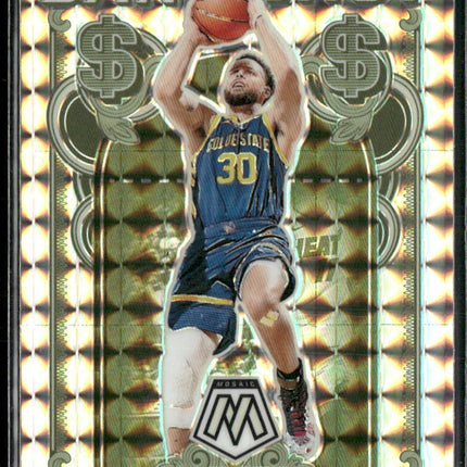 2023-24 Panini Mosaic #4 Stephen Curry Bank Shot Mosaic Prizm