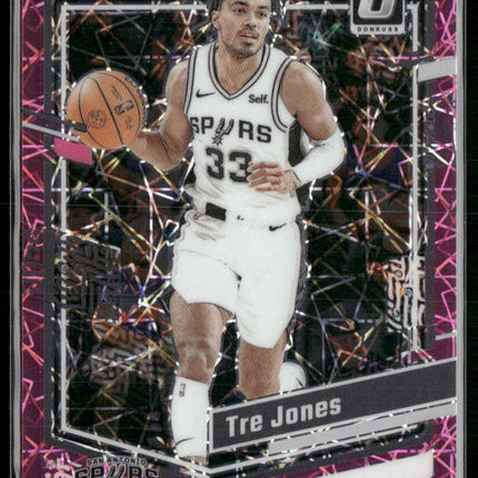 2023-24 Donruss Optic #137 Tre Jones Pink Velocity #/79