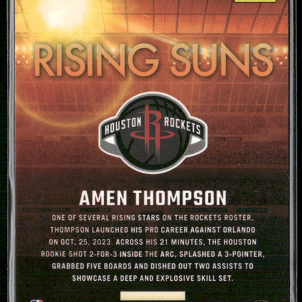2023-24 Donruss Optic #15 Amen Thompson Rising Suns Holo