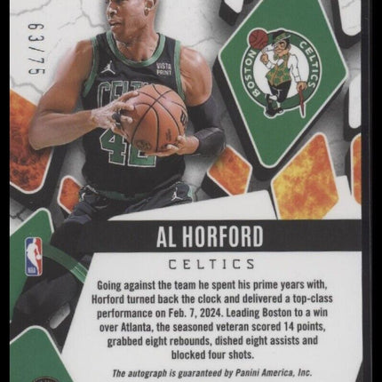 2023-24 Panini Phoenix Scorched Al Horford Auto /75