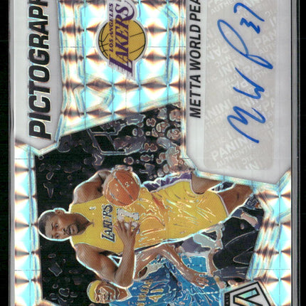 2022-23 Panini Mosaic #PM-MWP Metta World Peace Pictographs Mosaic Choice