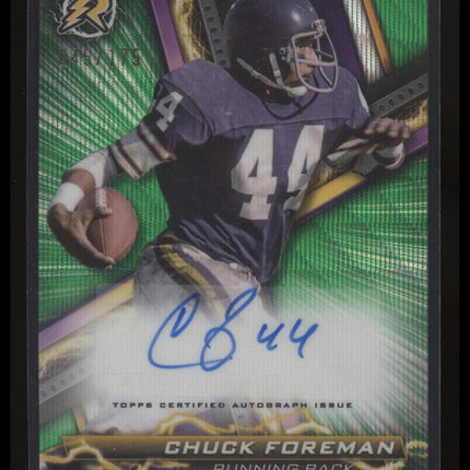 2023 Topps Composite Chuck Foreman Resurgence Signatures Green Surge #/175