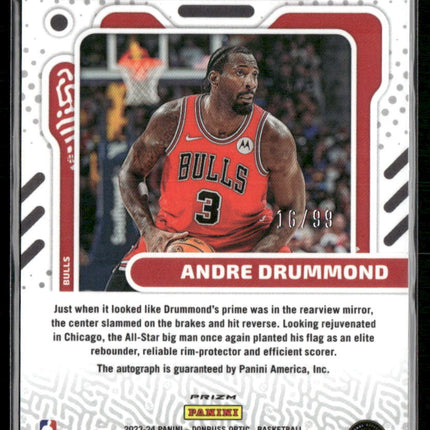 2023-24 Donruss Optic #ESS-DRU Andre Drummond The Elite Series Signatures #/99