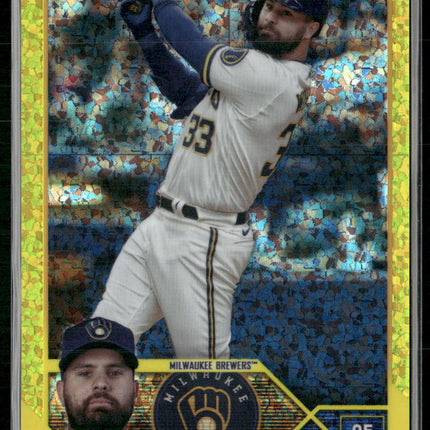 2023 Topps Chrome Update #USC139 Jesse Winker Yellow Mini Diamond #/75
