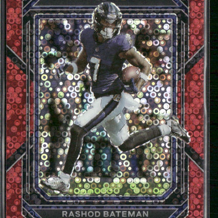 2022 Panini Prizm #21 Rashod Bateman No Huddle Red #/50