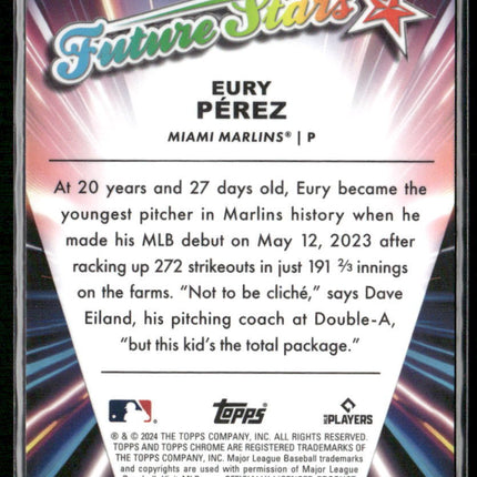 2024 Topps Chrome #FS-11 Eury Pérez Future Stars