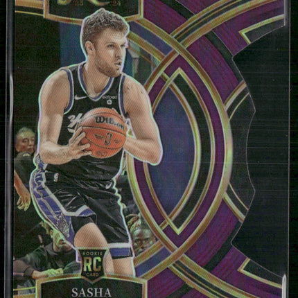 2023-24 Panini Select #127 Sasha Vezenkov Purple Prizms Die Cut #/99