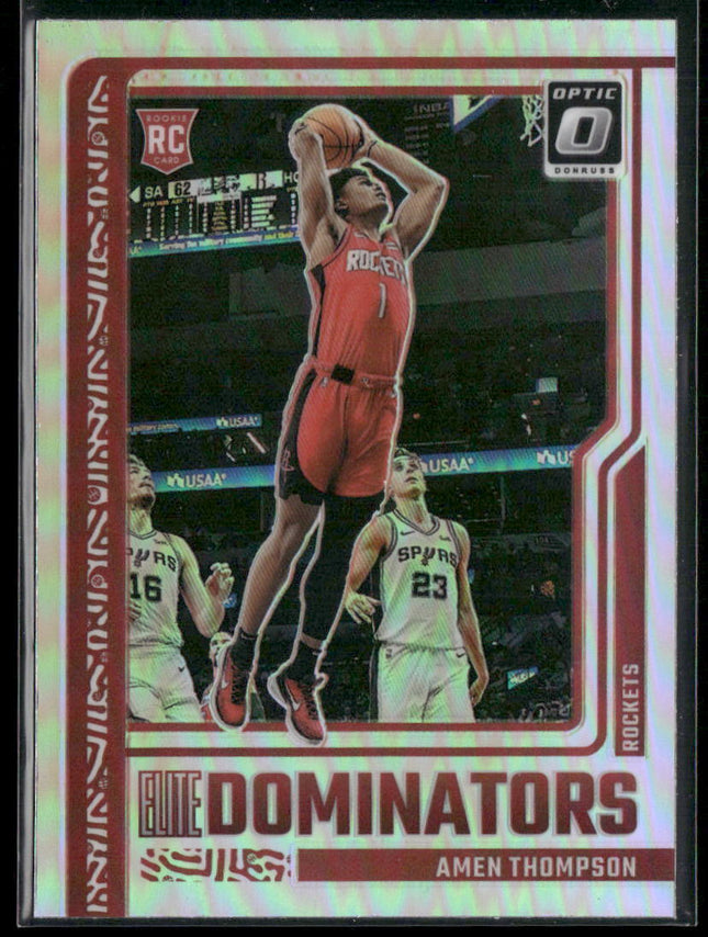 2023-24 Donruss Optic #15 Amen Thompson Elite Dominators Holo