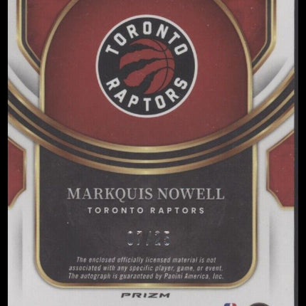 23-24 Panini Select Markquis Nowell Rookie Jersey Autograph Tie-Dye Prizms #/25