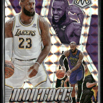 2023-24 Panini Mosaic #24 LeBron James Montage Mosaic