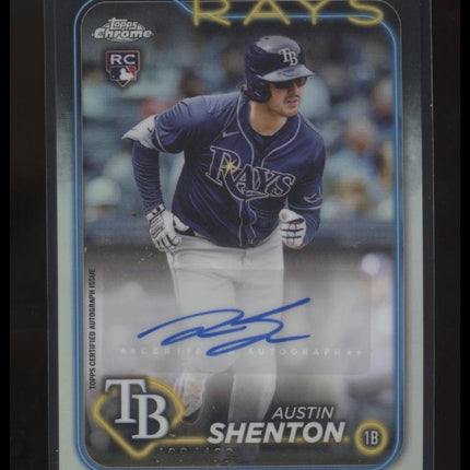 2024 Topps Chrome Update #AC-ASH Austin Shenton Autographs Refractors #/499