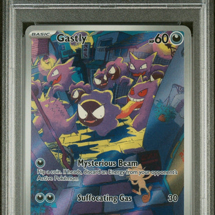 Gastly 2024 Pokemon Tef En-Temporal Forces #177 Illustration Rare PSA 9