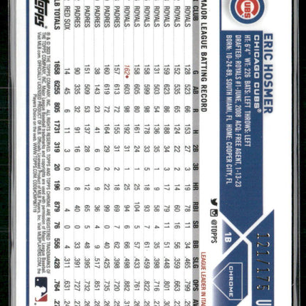 2023 Topps Chrome Update #USC148 Eric Hosmer Aqua/Blue Lava Lamp #/175