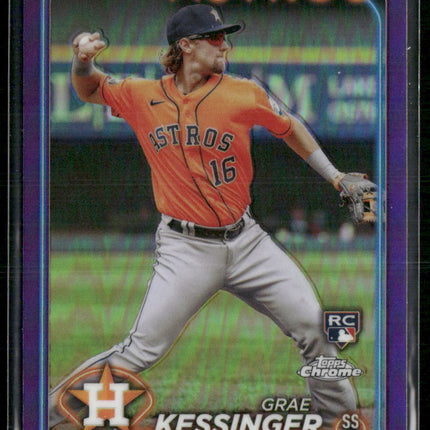 2024 Topps Chrome #193 Grae Kessinger Purple Refractors #/250