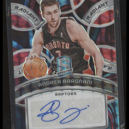 2023-24 Panini Spectra Andrea Bargnani Radiant Signatures Interstellar #/75