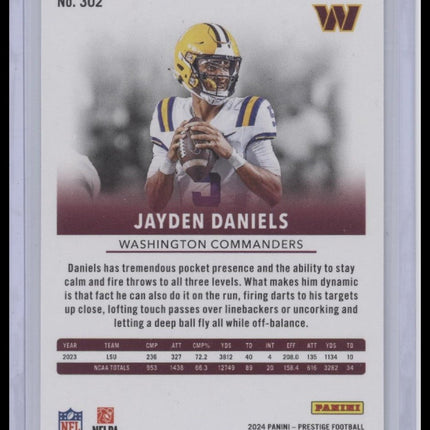 Jayden Daniels 2024 Panini Prestige #302 Diamond Xtra Points