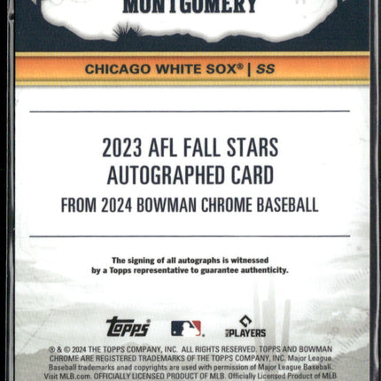2024 Bowman Chrome Colson Montgomery 2023 AFL Fall Stars Autos #/150