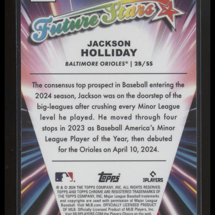 2024 Topps Chrome Update #FSU-15 Jackson Holliday Future Stars