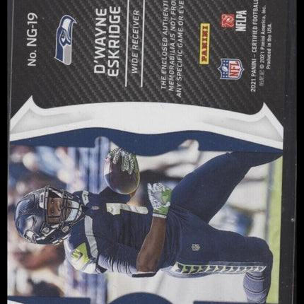 2021 Panini Certified D'Wayne Eskridge New Generation Jerseys Mirror Teal #/50