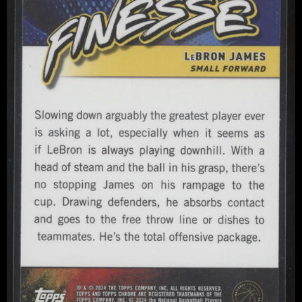 2023-24 Topps Chrome #F-11 LeBron James Finesse