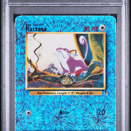 2002 Pokemon #89 Rattata-Rev.Foil Legendary Collection PSA 8