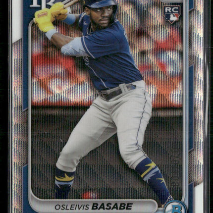 2024 Bowman Chrome #76 Osleivis Basabe Wave Refractors #/100
