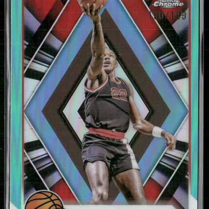 2023-24 Topps Chrome #72 Clyde Drexler Aqua Refractors #/199
