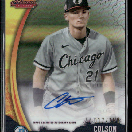 2024 Bowman Chrome Colson Montgomery 2023 AFL Fall Stars Autos #/150