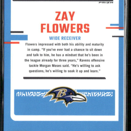 2023 Donruss Optic #210 Zay Flowers Red Mojo