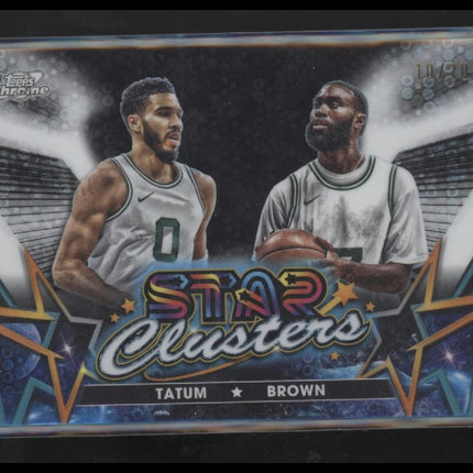 2024-25 Topps Chrome Jaylen Brown and Jayson Tatum #10/10