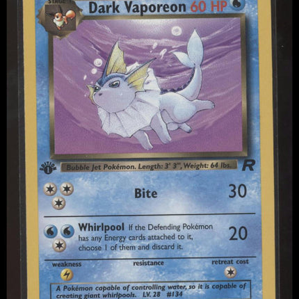 Team Rocket #45/82 Dark Vaporeon 1st Edition