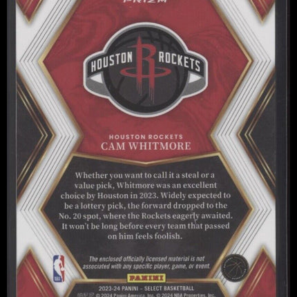2023-24 Panini Select #DSM-CW Cam Whitmore Draft Selections Memorabilia