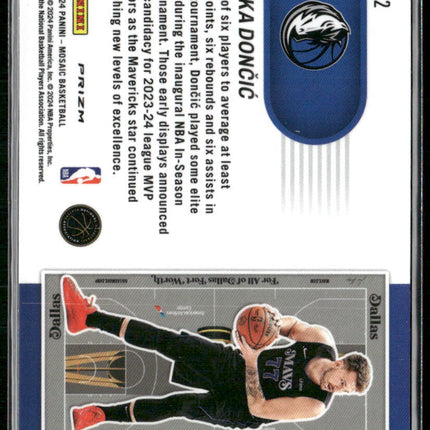 2023-24 Panini Mosaic #22 Luka Doncic NBA In-Season Tournament