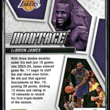 2023-24 Panini Mosaic #24 LeBron James Montage Mosaic