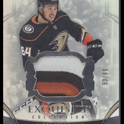 2022-23 Black Diamond Jacob Perreault Exquisite Collection Rookie Patch #/99
