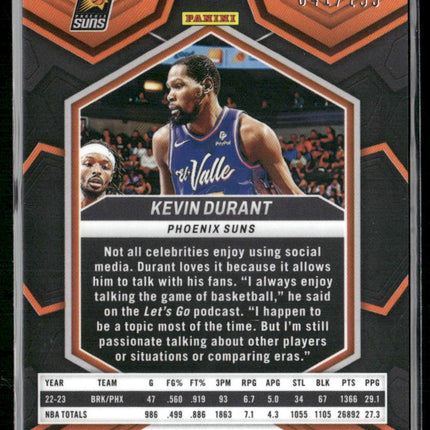 2023-24 Panini Mosaic #286 Kevin Durant Blue #/199