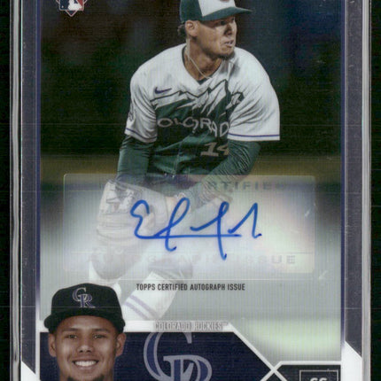 2023 Topps Chrome Update #AC-ET Ezequiel Tovar Autographs