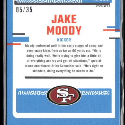 2023 Donruss Optic #289 Jake Moody Bronze Mojo #/35