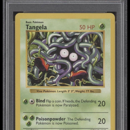 1999 Pokemon Game #66 Tangela Shadowless PSA 9