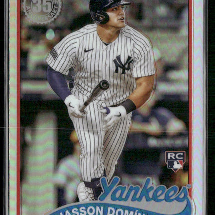 Topps Chrome #89CB-12 Jasson Domínguez 1989 Topps Baseball 35th Anniversary