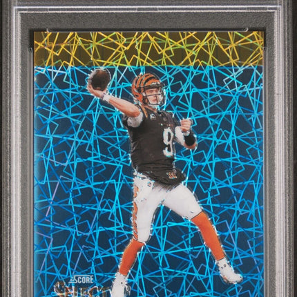 2023 Panini Select Throwback #STWJBU Joe Burrow Score Throwback-Gold /10 - PSA 9