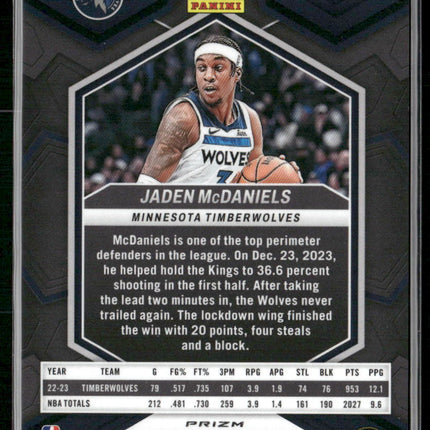 2023-24 Panini Mosaic #87 Jaden McDaniels Pink #/149