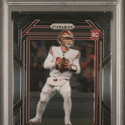 Brock Purdy 2022 Panini Chronicles Prizm Black #PB8 PSA 10