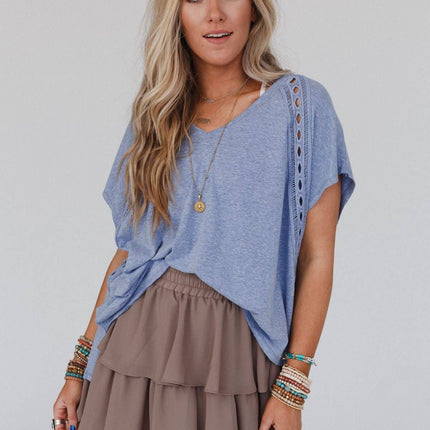 Camden Lace V Neck Top