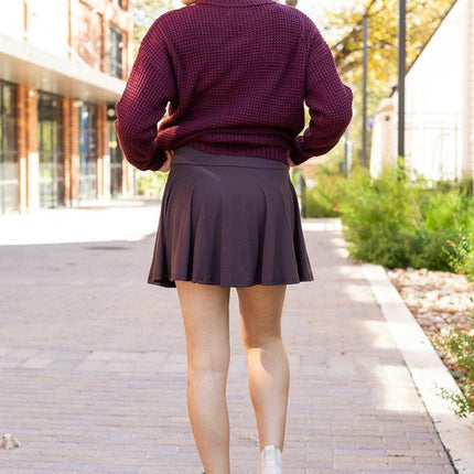 The Britt - Brown Skort
