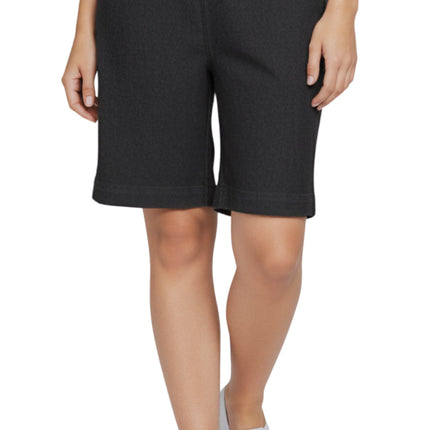 Women's Pull On Denim & Twill Shorts with stretch waist - No zipper or buttons